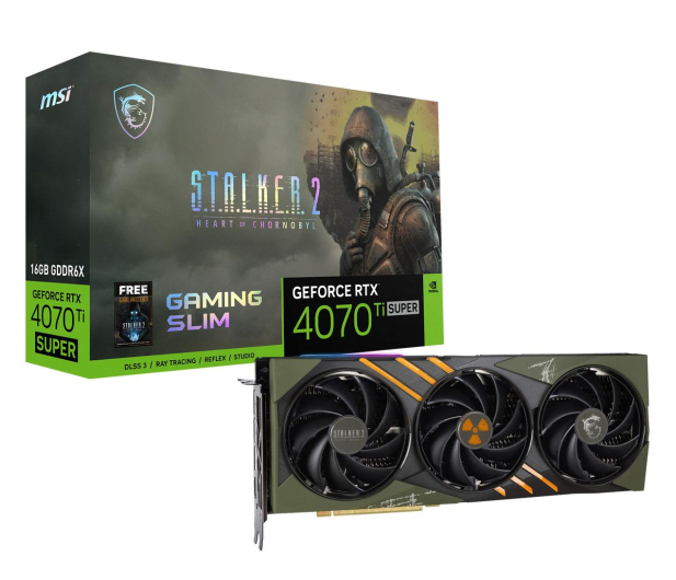 MSI RTX 4070 Ti SUPER Gaming Slim S.T.A.L.K.E.R. 16GB GDDR6X - 1284182 - zdjęcie